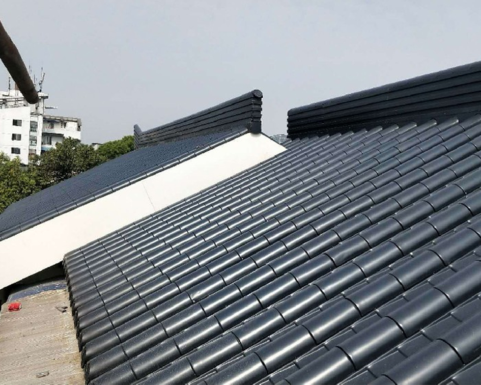 成都市青羊区芳林路仿古铝瓦改造工程