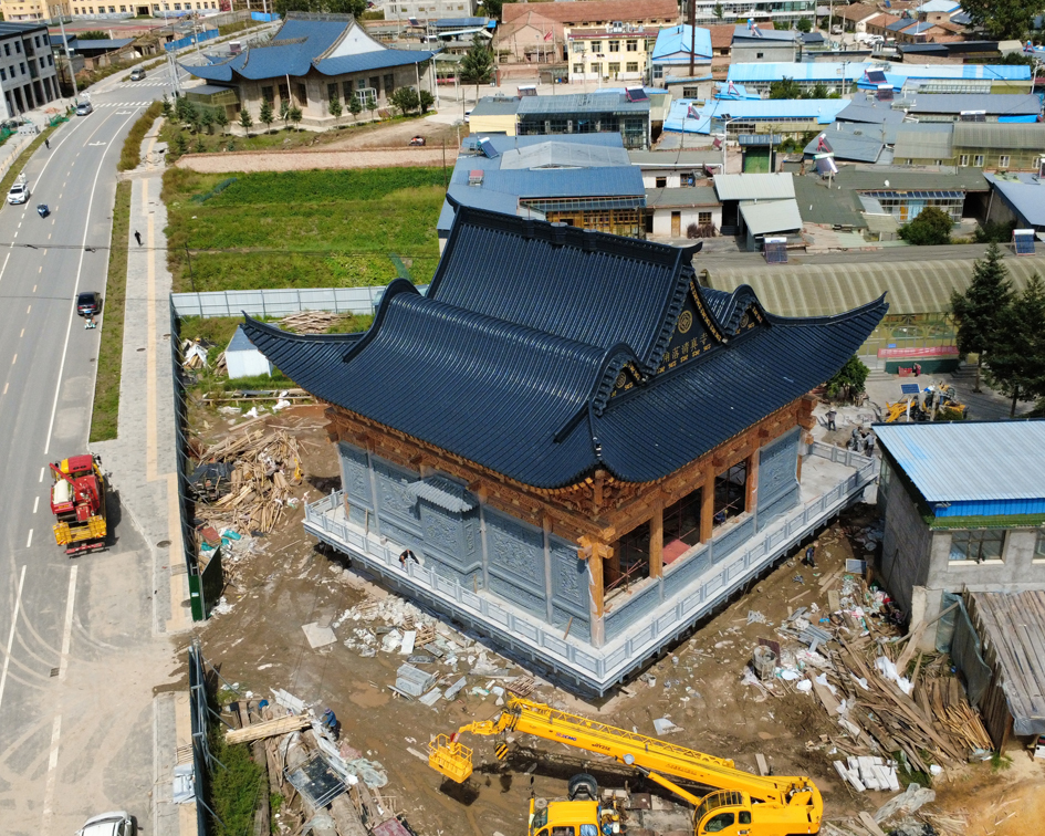 化隆县角落清真寺仿古金属瓦屋面改造