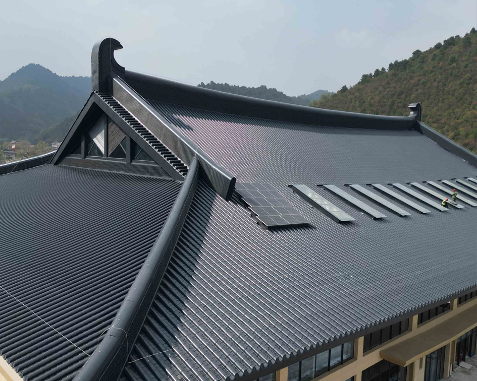 铜川玉华宫仿古金属瓦屋面改造工程