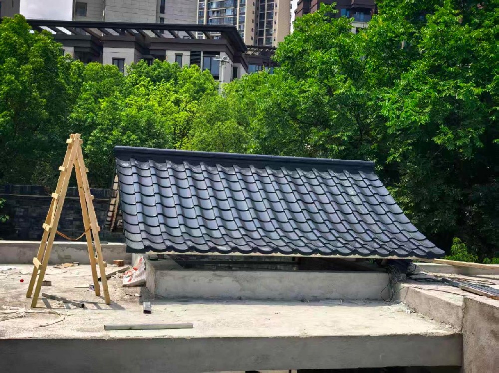 实拍完工｜成都金堂中国会馆，金属和瓦打造现代中式屋面范本